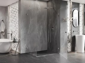 Mexen Lunar-B, pravostranný výklopný sprchový kút 95 x 70 cm, 8mm číre sklo, chrómový profil, 832-095-070-01-00-P