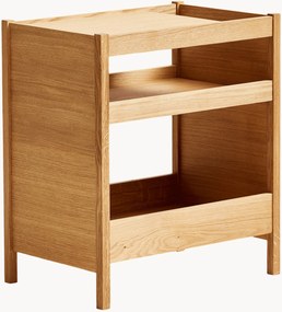 Drevený pomocný stolík's organizérom