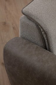 Křeslo Aren ekokůže šedé