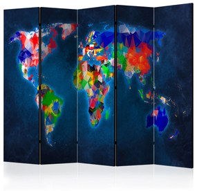 Artgeist Paraván - Room divider – Colorful map