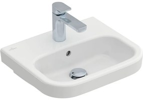 VILLEROY &amp; BOCH Architectura závesné umývadielko s otvorom, s prepadom, 450 x 380 mm, biela alpská, s povrchom CeramicPlus, 437345R1