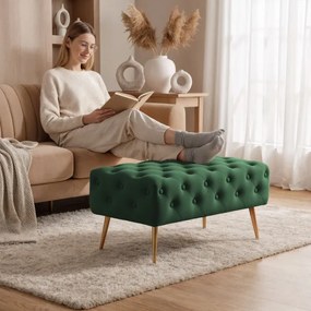 Taburetka MADRID fľaškovo zelená