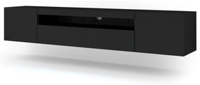 TV stolík/skrinka Aurinko 200 (matná čierna). Vlastná spoľahlivá doprava až k Vám domov. 1083446