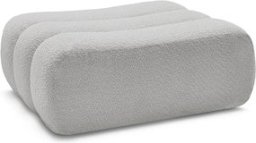 Svetlosivá podnožka z textílie buklé Azra – Bobochic Paris