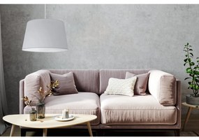 Závesné svietidlo Gaja, 1x svetlosivé textilné tienidlo, (fi 44cm), w