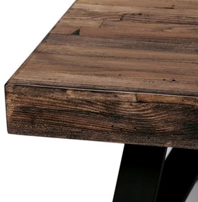 Autronic BONTEC Konferenčný stolík 130x70cm, masív, old wood, AHG-534 PINE Farba: Hnedá