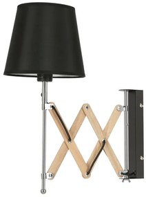 Nástenné svietidlo MITO 1xE27/40W/230V čierna