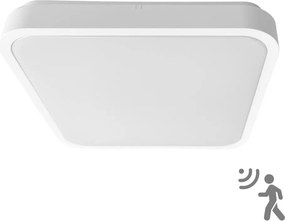 BRILAGI-LED Kúpeľňové stropné svietidlo so senzorom ZENNA LED/18W/230V 28,5x28,5 cm IP44 biela