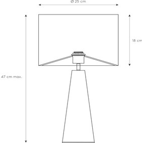 Lucide 10501/81/37 - Stolná lampa EXTRAVAGANZA VELVET 1xE27/60W/230V