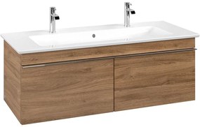 VILLEROY &amp; BOCH Venticello závesná skrinka pod umývadlo, 2 zásuvky, 1153 x 502 x 420 mm, Oak Kansas, A93801RH