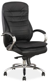 SIGNAL MEBLE Kancelárska stolička Q-154 koža