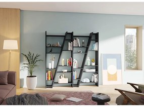 Matná čierna knižnica TemaHome Delta