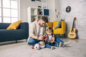 Hudobná pyramída s krúžkami Tiny Rockers Panda