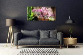 Obraz na skle Kvetiny bambus rastlina 125x50 cm