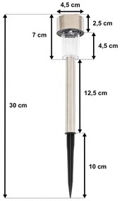 4Home Súprava solárnych LED lámp, 10 ks, teplá biela