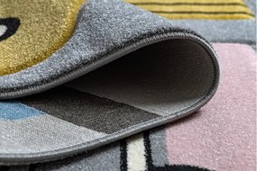 Dywany Łuszczów, Detský kusový koberec Petit Toys cars grey, 120x170, šedá, detská izba