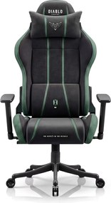 Látková herná stolička čierno-zelená Diablo X-One 2.0 Forest Green Small