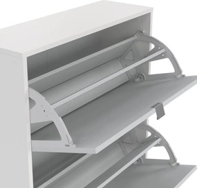 Botník Flapie 010 70 cm se zrcadlem bílý