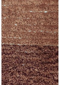 Bavlnený koberec v tehlovej farbe 80x140 cm Twin Toffee – Lorena Canals