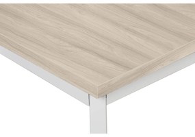 Jedálenský stôl TRIVIA, sivá podnož, 1600 x 800 mm, dub prírodný