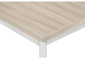 Jedálenský stôl TRIVIA, sivá podnož, 1600 x 800 mm, dub prírodný