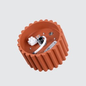 Sollux  SL.1802 - Bodové svietidlo AURA 1xGX53/10W/230V 6 cm oranžové