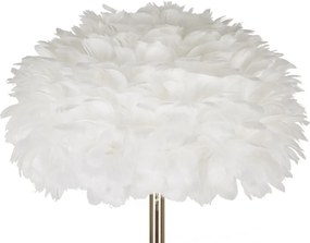 Stojacia lampa Feathers 170 cm biela/zlatá