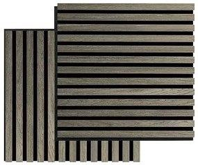 Fibrotech Akustický obkladový panel Square, MDF, 520 × 520 × 22 mm, dub sivý