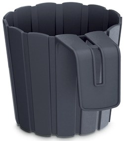 Plastový balkónový kvetináč DDEZ150 14,4 cm - antracit