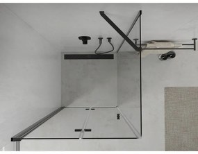 Mexen Lima sprchovací kút 80x80 cm, priehľadná, čierna, 856-080-080-70-00