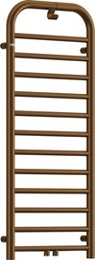 Deante Silia, kúpeľňový radiátor 500x1210 mm, 458W, hnedá matná, DEA-AGI_CG41