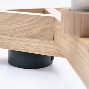 Prisadený luster ANTONIO 3xE14/40W/230V dub