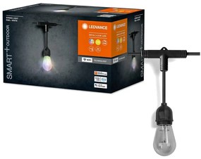 Ledvance-LED RGBW Stmievateľná vonkajšia reťaz STRING 12xLED/0,37W/230V IP44 Wi-Fi P225318