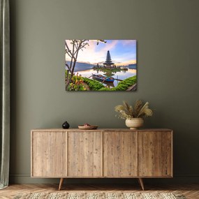 Obraz - Chrám Pura Bratan (70x50 cm)