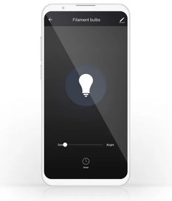 Nedis WIFILF11WTG125 − LED Stmievateľná inteligentná žiarovka G125 E27/5W/230V 2700K