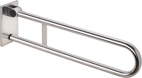 Bemeta Design HELP: Madlo, 813 mm, v tvare U, sklopné, odnímateľné, s aretáciou, s krytkou, nerez, lesk - 301507831