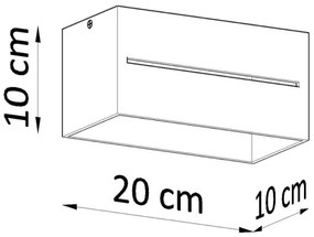 Sollux SL.0383 - Stropné svietidlo LOBO 2xG9/40W/230V biela
