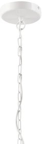 Luster na reťazi GINA 5xE27/60W/230V biela