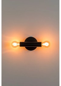 Čierne nástenné svietidlo Hawk - Zuiver