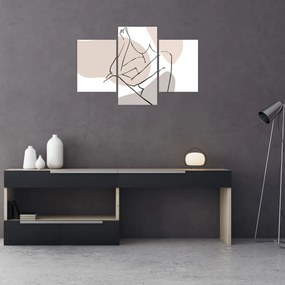 Obraz - Woman body line art N⁰1 (90x60 cm)