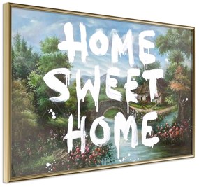 Artgeist Plagát - Dream House [Poster] Veľkosť: 45x30, Verzia: Zlatý rám