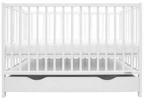 New Baby Detská postieľka Lilly so zásuvkou, biela