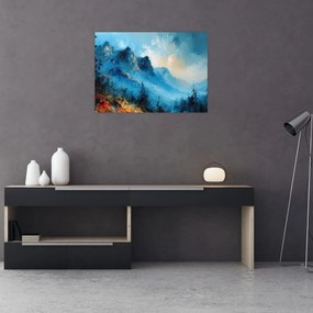 Obraz - Maľba hôr (70x50 cm)