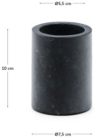 Tmavozelený mramorový téglik na zubné kefky Elenei – Kave Home