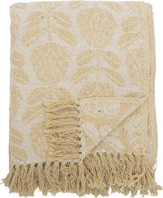 Žltá deka s prímesou bavlny 130x155 cm Pratello – Bloomingville