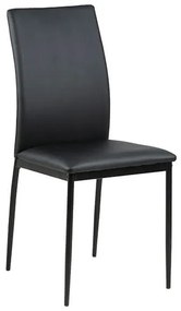 Demina jedálenská stolička čierna