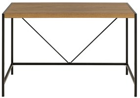 Psací stůl Bahamas 120 cm dub přírodní rustikální/černý
