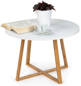 Moderný škandinávsky konferenčný stolík 60 cm Bambus