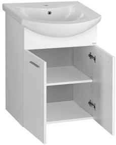 Aqualine Aqualine, ZOJA umývadlová skrinka 50,5x74x30cm, biela, 51055A