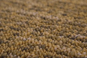 Vopi koberce Kusový koberec Alassio zlatohnedý štvorec - 133x133 cm